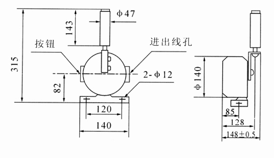 跑偏开关、XLPP-20-45，两级跑偏传感器、皮带跑偏保护煤矿用跑偏开关