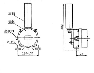 XLPP-J-I、XLPP-J-II两级跑偏开关KBW-220P防爆两级跑偏开关