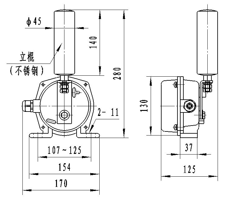 防爆跑偏开关GUB-K-II_防爆跑偏开关煤矿用跑偏开关