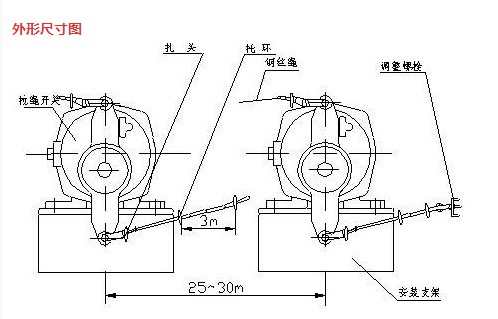 机械型LXA-01GKH-T2-E型双向拉绳开关商_拉绳开关拉绳紧急闭锁开关供应商